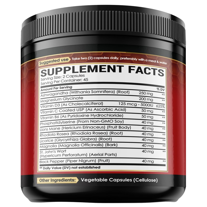 NUQIIT 12in1 Cortisol Shield - Ashwagandha and Magnesium & 10