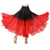 Mrotrida Woman's Gradient Color Ballroom Skirt Lady Chiffon Waltz Dancing