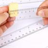 2 Pack Plastic Ruler 12 Inch and 6 inch Clear