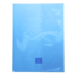 Clairefontaine Calligraphe Cristalux 73402C Notebook Cover DIN A4+ 24 x 32 cm with Label Holder Transparent Blue Pack of 1