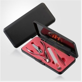 Three Seven 777 [TS-033C] 4PCS Stainless Manicure Pedicure Cutter Nail Clipper Kit Set Tool Grooming Nipper