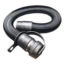 Recovery Tank Drain Stretch Hose w/Cap (Aftermarket) - Fits Tennant T3, T5, A5, A3 - Nobles SS3, SS 17-32", SS Orbital (1.5" ID x 30" L)