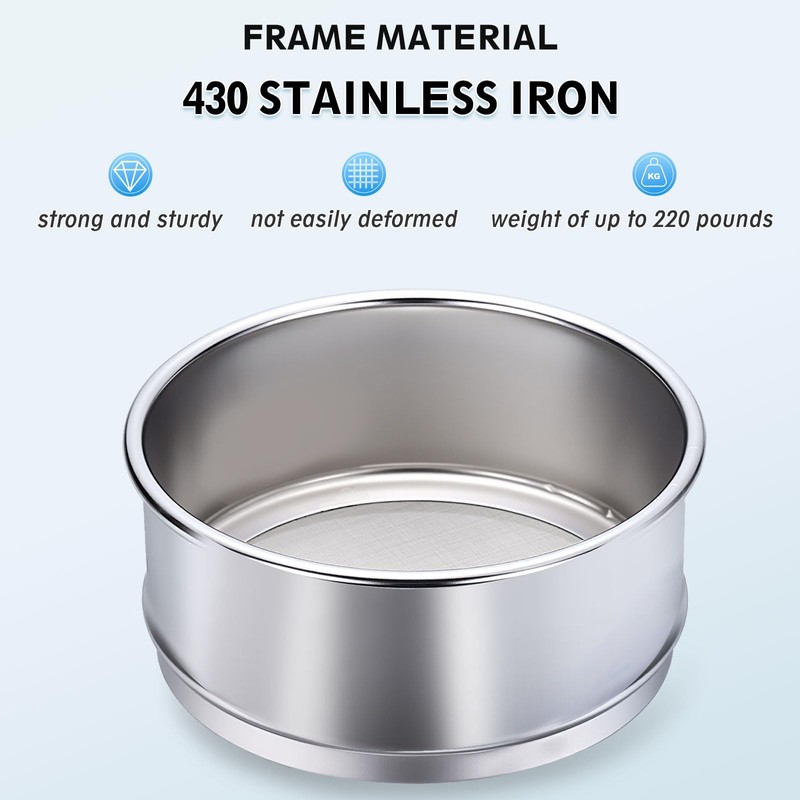 PATIKIL 100 Mesh (0.15 mm) Test Sieve, 3.9 inch (10