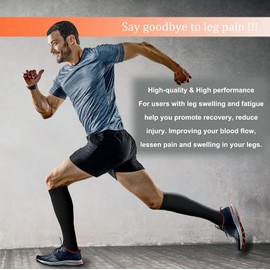 Aidexnba Compression Socks for Women & Men (8 pairs)- Best Support for Medical, Nurses, Running, Hiking,Recovery,cycling(1 black -8 pairs Small-Medium)