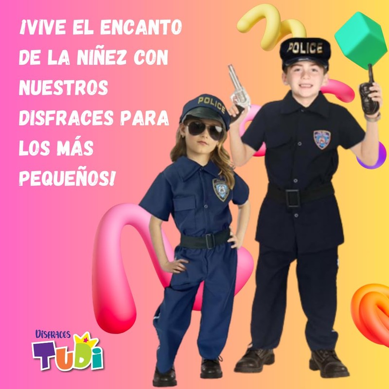Disfraz de Policía - Uniforme Oficios - Disfraces de Policías