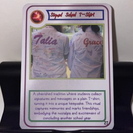 2024 Unjust Nostalgia Series 2 Trading Cards Signed School T-Shirt Rare