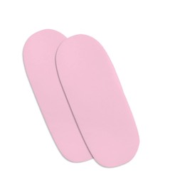 Hajran Linen – 100% Pure Cotton Pack of 2 Moses Basket Fitted Sheets | High Thread Count Fabric, Soft & Durable (Pink, 73-76 x 28-30 cm)