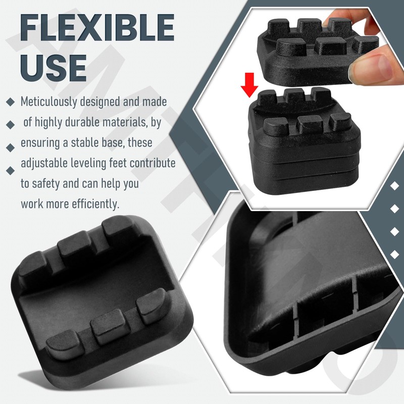 8 Pack Griddle Leveling Shims/Grill Accessories Compatible with Black st-one