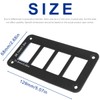 DAOKAI Rocker Switch Panel 4 Way Panel Housing Holder,4 Gang
