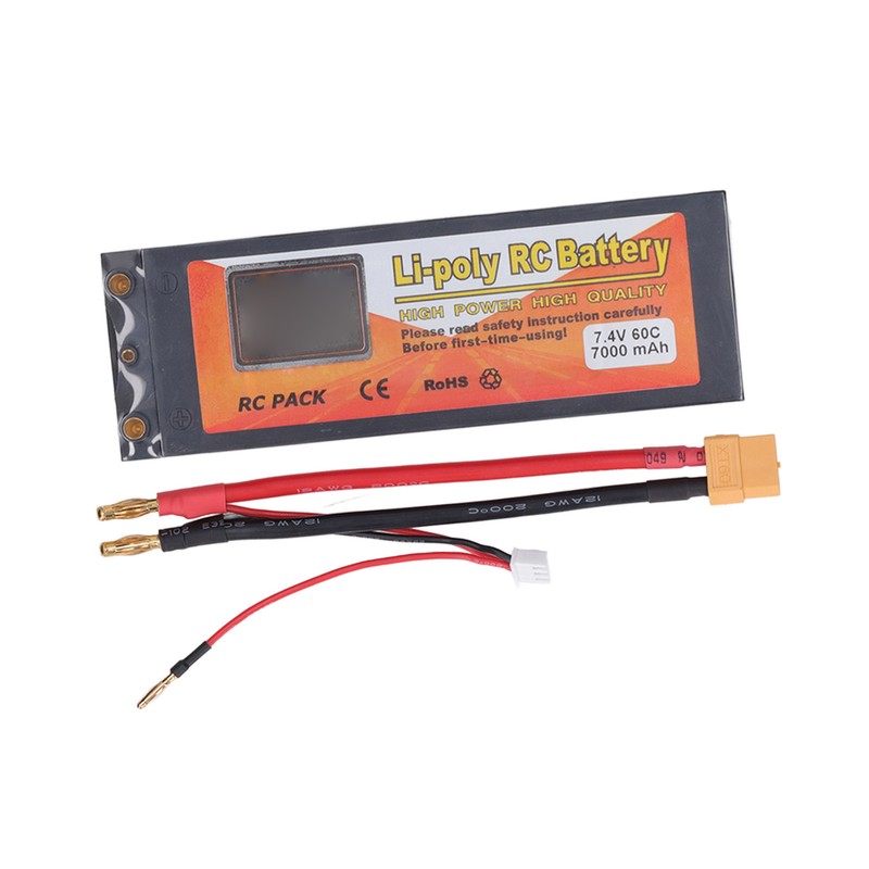 Li Poly RC Battery 2S 60C 7000mAh 7.4V Li Poly