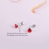 12 Pairs Flat Back Surgical Stainless Steel Stud Earrings, 18K