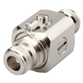 GIMILINK Coaxial Lightning Surge Protector N-Type Female to N Female Connector Gas Tube Aresstor for Satellite Cable TV Cell Phone Signal Booster LTE Antenna 50 Ohm