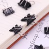 KUJOBUY Pack of Small Binder Clips 3/4 Small Black 12/Box