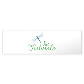 CafePress Au Naturale Bumper Sticker 10"x3" Rectangle Bumper Sticker Car Decal (10 pack)