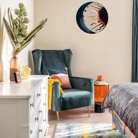 Jannity Metal Sun Wall Decor,11.02 Inches Large Metal Wall Art with Sun Moon Stars Retro Moon Sun Wall Decoration Hanging for Indoor Outdoor Patio Yard Home Garden