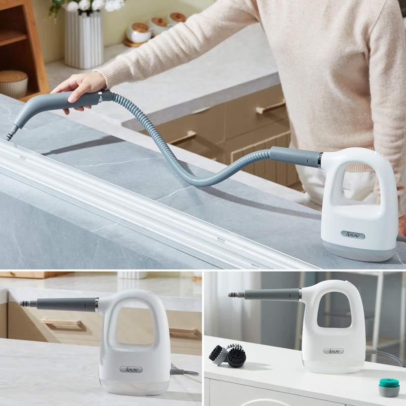 SALAV CS-100 CleanSteam Compact Steam Cleaner, Handheld Steam Cleaner with