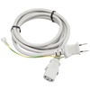 BUFFALO BSACC0620GYA Power Cable 3-Pin Socket (Female) to 2-Pin Plug
