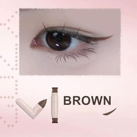 Sello Eyeliner, Delineador De Ojos De Doble Punta Para Mujer, Diseño De 2 Puntas De Secado Rápido, Plantilla Cosmética Resistente A Las Manchas, Herra