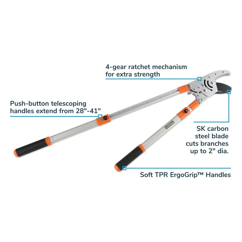 Preferred Living Ratcheting Loppers - Heavy Duty SK Carbon Steel