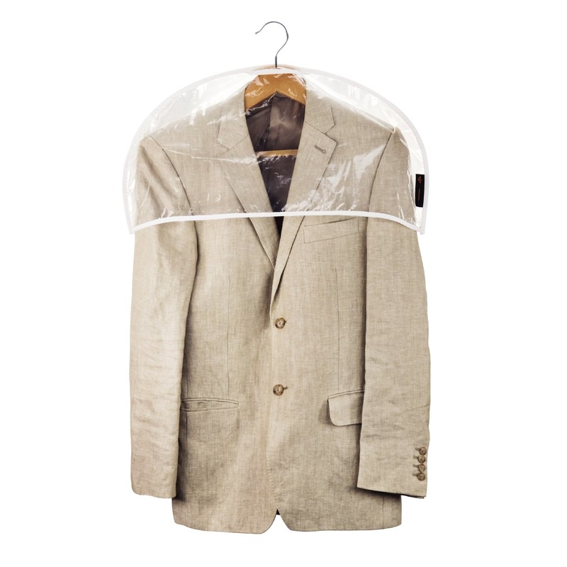 Hangerworld 15 Clear Shoulder Clothes Suit Shirt Jacket Cover Protect