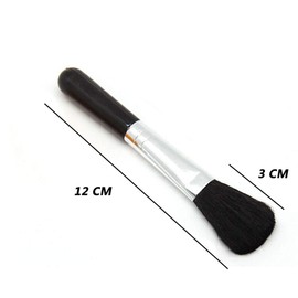Mollensiuer 1 Piece Plastic Black Round Handle Anti Static Brushes Computer Keyboard Laptop Electronics Camera Small Cleaning Brush Duster Clean Brush Small Portable Handle Anti Static Brushes