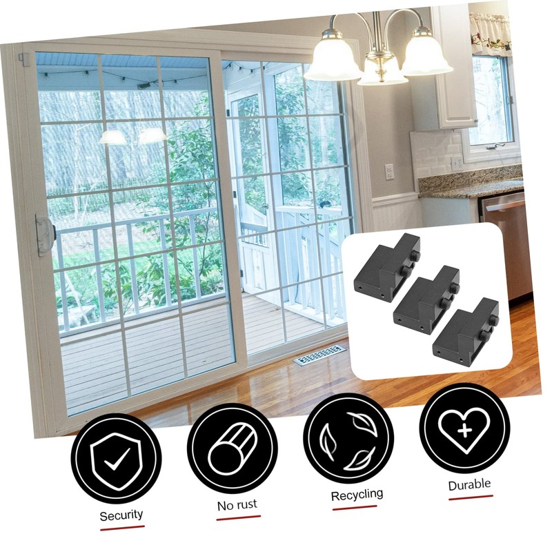 CORHAD Barn Door Stopper for Track 3pcs Sliding Door Limiter