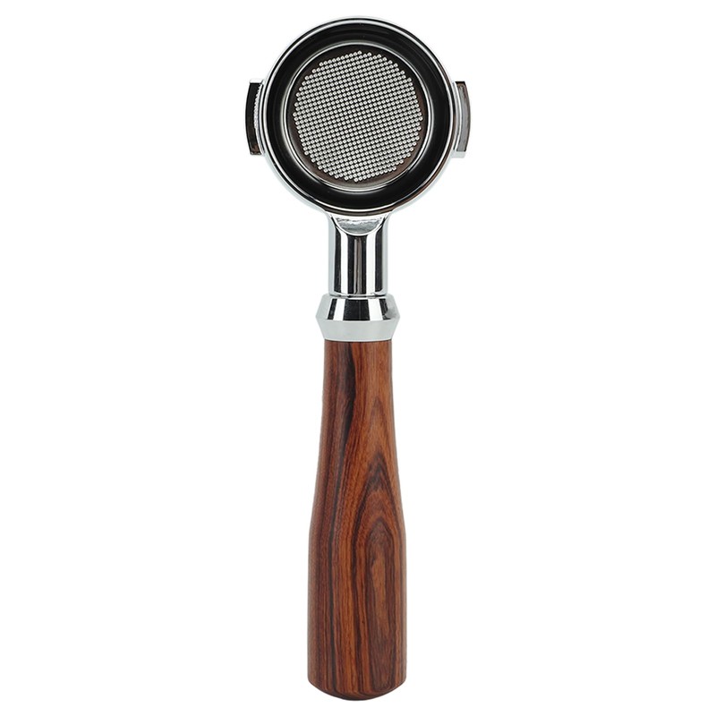 Saluaqui E61 58 mm Bottomless Portafilter, Double Coffee Brew Handle