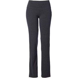 Energy Zone Women's Cotton Stretch Yoga Pant, Charcoal Heather, Medium