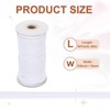MECCANIXITY Elastic Sewing Bands 3/8 Inch Wide 50 Yards White
