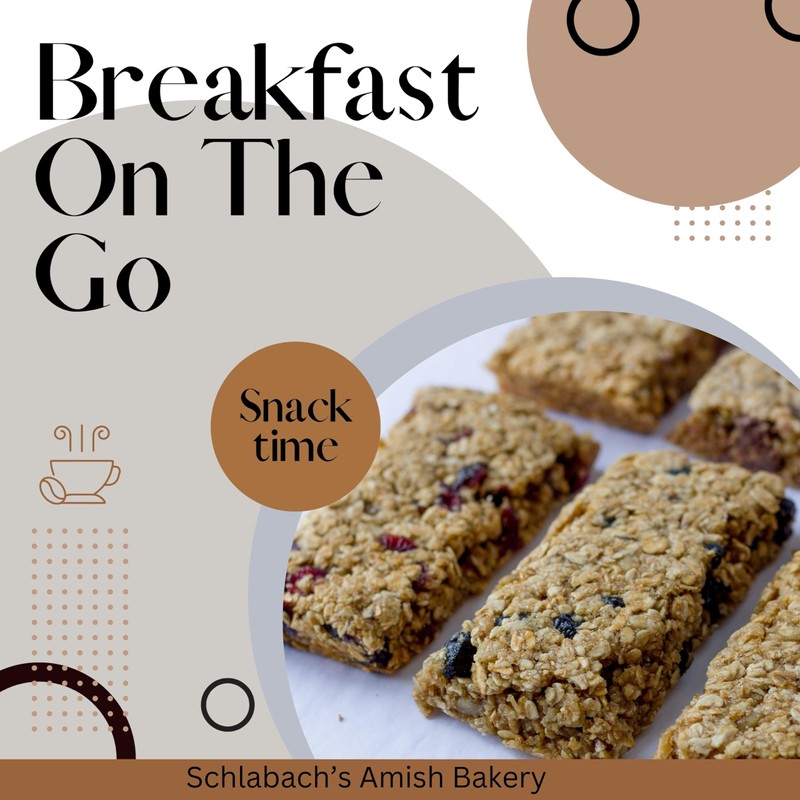 Schlabach Amish Bakery Soft & Chewy Granola Bars, Case Pack