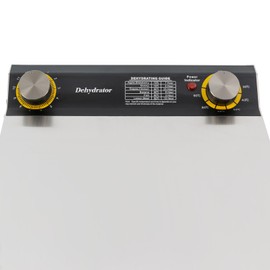 Food Dehydrator Machine, 400W Dehydrated Dryer, 6 Stainless Steel Trays, 0-12H Timer, 86-194℉ Temperature Control Stainless Steel Food Drying Machine for Herbs, Meat, Fruit, Yogurt, Silver