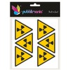 Pubblimania Risk Radioactive Substances – 6 Hazard Stickers 10 x
