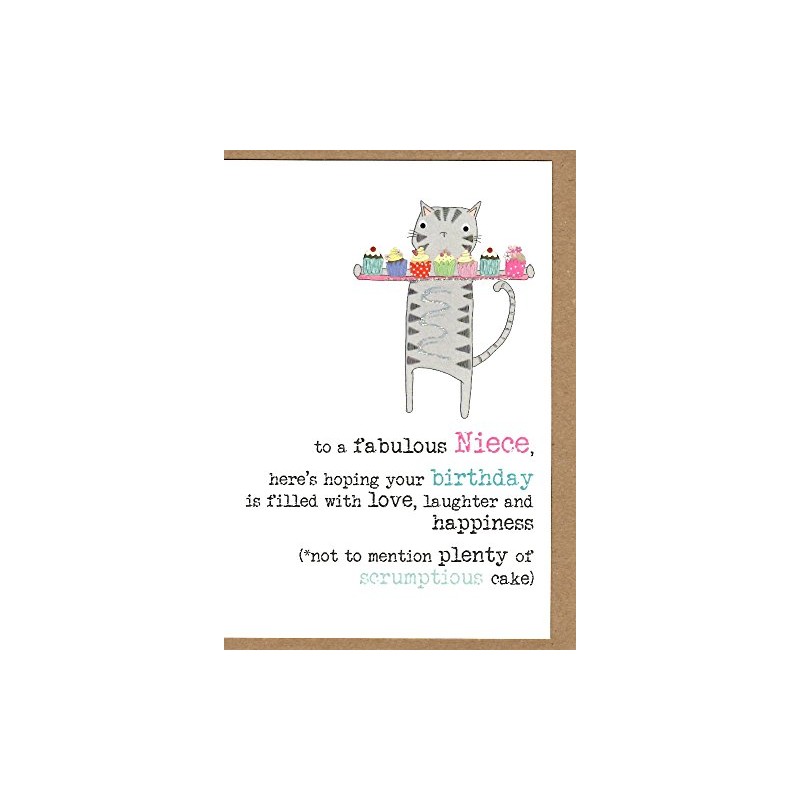 Dandelion Stationery Niece Birthday Sparkle Finished Greeting Card Cards