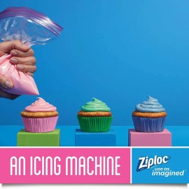 Ziploc Storage Bags with New Grip 'n Seal Technology, For Food, Sandwich,...