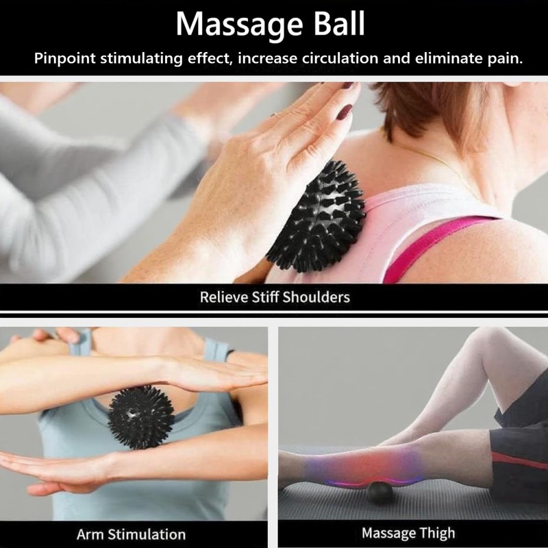 Aucuu 6 in 1 Foam Roller Set Includes Hollow Core
