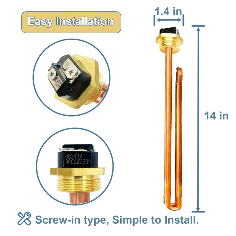 Upgrade HE 90240 Heating Element, For Ecosmart ECO 18 24