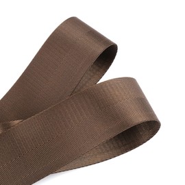 Devobunch 2”Heavy Duty Nylon Webbing 10 25 50 Yard - Nylon Strapping for Outdoor DIY Gear Repair, Durable Nylon Strapping for Indoor or Outdoor Gear, DIY Crafting, Repairing (Brown, 25 Yard)