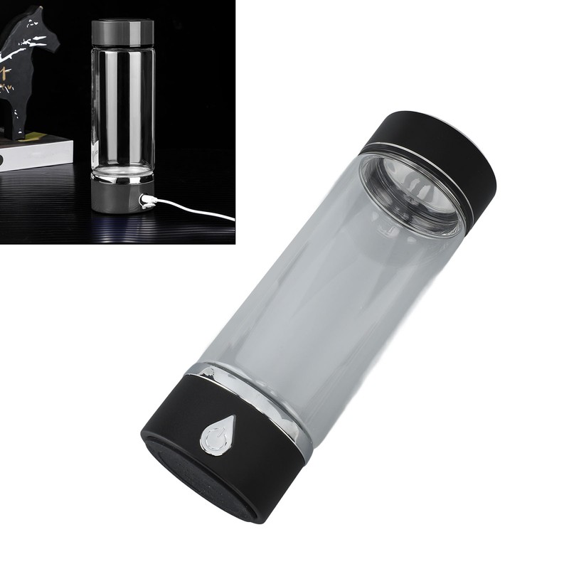 Hydrogen Water Bottle 420ml PCTG PEM SPE Technology Rechargeable Portable