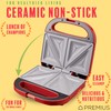 PREMIUS Ceramic NonStick Double Slice Sandwich Maker, Indicator Lights, Cool