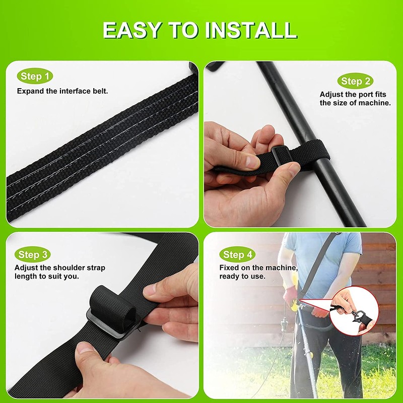 Trimmer Shoulder Strap, Universal Weed Eater Shoulder Strap, Brush Cutter