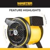 Master Heavy Duty Utility Blower, 3 Speed Portable Floor Fan