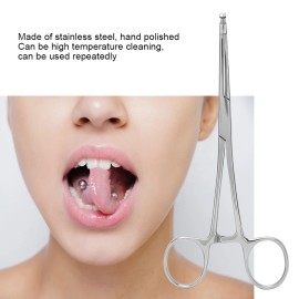 Unbranded Stainless Steel Safe Light Weight Small Piercing Pliers Piercing Clamp Tongue