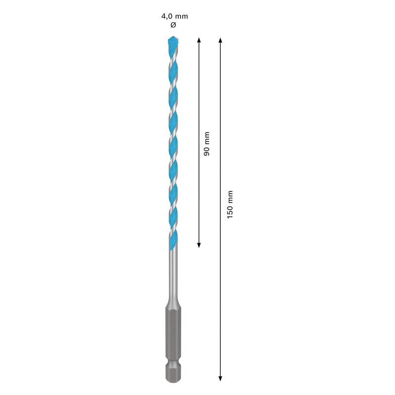 Bosch 1x EXPERT HEX-9 MultiConstruction Drill Bit (for Concrete, Soft