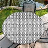 COTAIL - Mantel redondo con borde elástico, mantel impermeable de