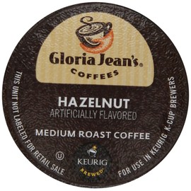 Gloria Jean's Coffees Hazelnut, Single-Serve Keurig K-Cup Pods, Flavored Medium Roast Coffee, 48 Count