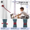 Remunkia Magnetic Curtain Tiebacks 2 Pack, Curtain Tie Backs Holder,