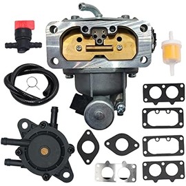 Carburetor fit for Kawasaki FH721V FH641V FH601V FH661V FH680V FX801V 22HP Engine Carb with Fuel Pump Gaskets Replaces 15004-0757 15003-7094 15004-1005 15004-1010 15004-0763 15003-0940