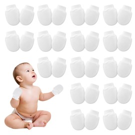 GMHLLES 15 Pairs Baby Scratch Mitts, Pure Cotton Anti Scratch Mittens Elastic Cuffs Soft Cotton Newborn Baby Mittens, Infant Toddler Gloves No Scratch Mittens for 0-6 Months Baby Boys Girls