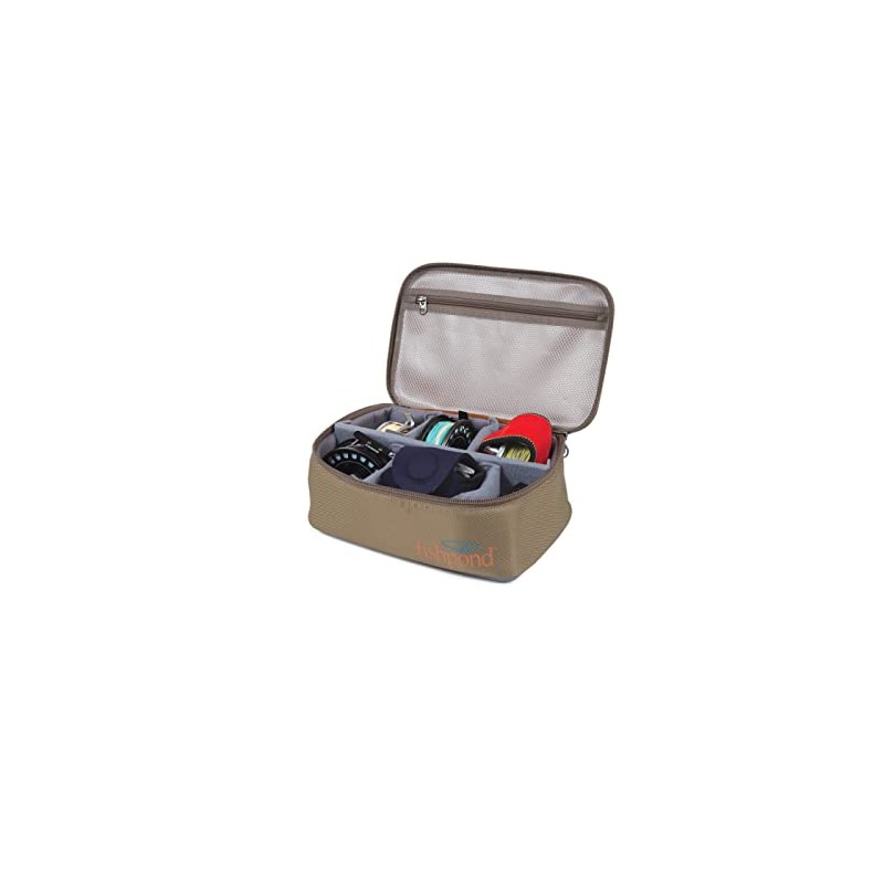 fishpond Ripple Reel Case, Large, Sand/Saddle Brown