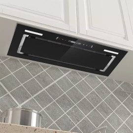 Joeaonz 30in Built-in Insert Range Hood 900CFM Tempered Glass Kitchen Vent w/LED New